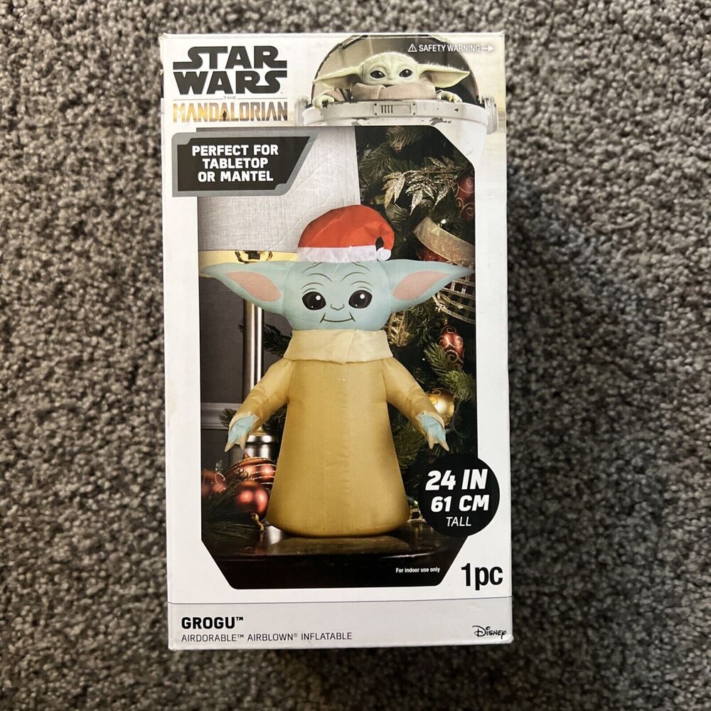 Gemmy Inflatable Baby Yoda Grogu Star Wars Christmas 24 In 2024